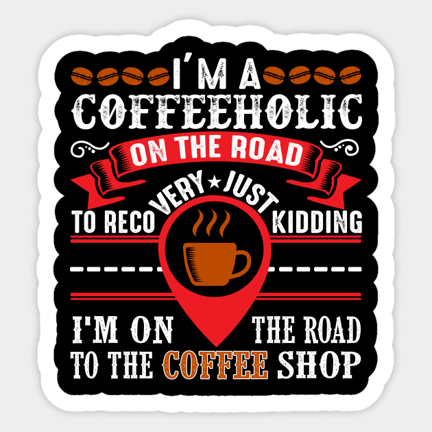 Quote Coffee Sticker by Alvd Design